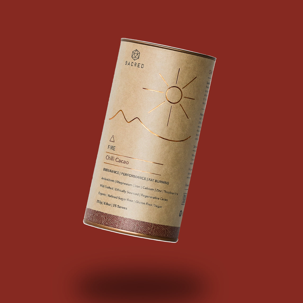 Sacred Fire - Ceremonial Cacao Powder with Cayenne Pepper & Cinnamon